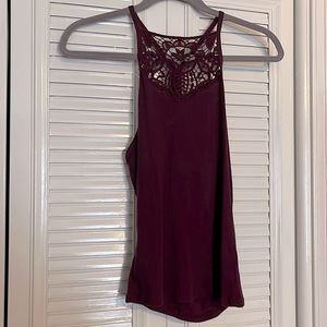 Medium Aeropostale Burgundy/Purpley Lace Cami